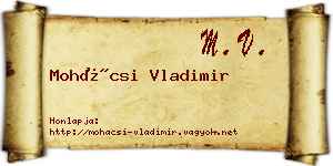 Mohácsi Vladimir névjegykártya